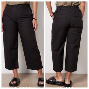 Agolde Daria High Rise Cargo Wide Leg Pants in Black Womens Size 31 NEW